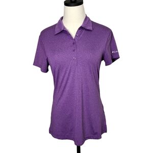 COLUMBIA PURPLE WOMANS GOLF SHIRT